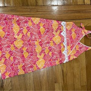Lilly Pulitzer Pink and Orange Halter Dress